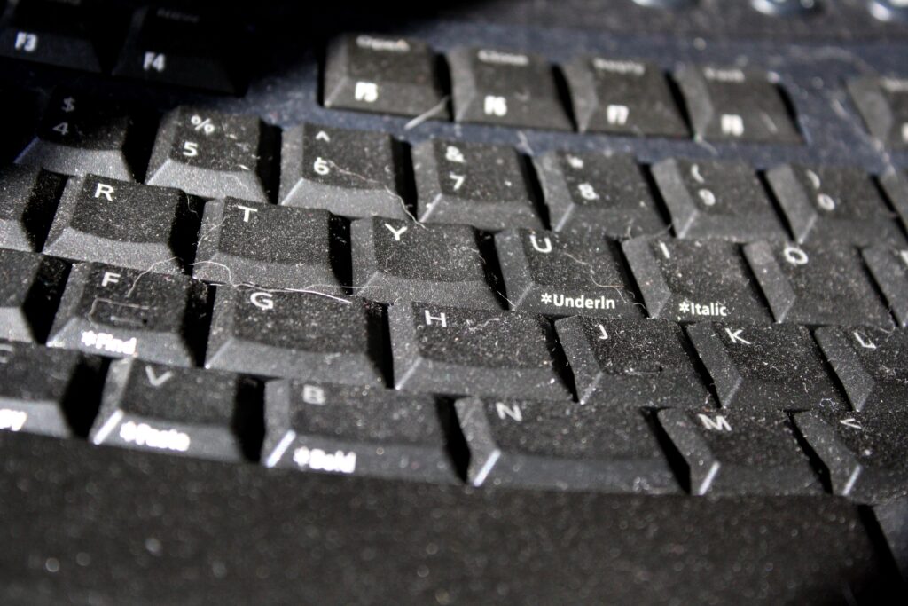Dusty_computer_keyboard-1024x683 How to Clean Keyboard - The Best 2024 Tutorial
