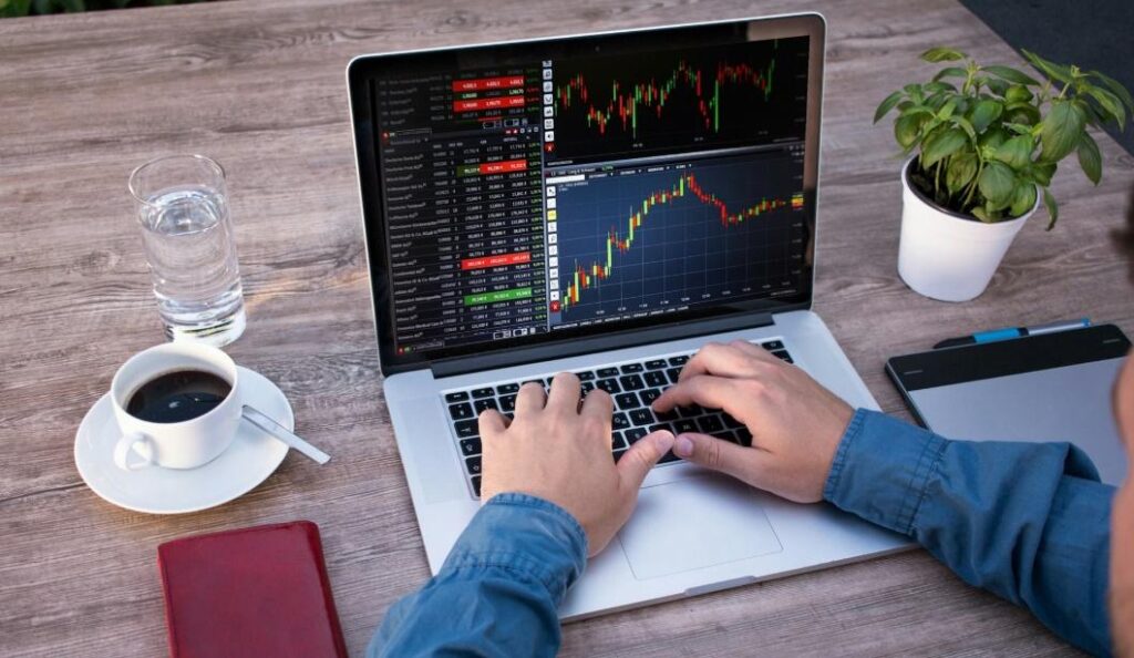 stock-charts-on-a-laptop-1024x594 The Best Laptop for Trading in 2024 - Here are Wall Street's Top 6 Pics